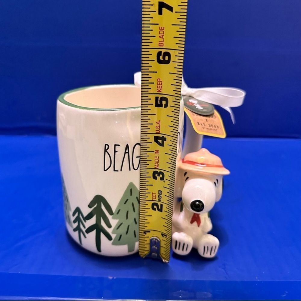 Peanuts x Rae Dunn Snoopy "BEAGLE SCOUT" Ceramic Mug - Picture 4 of 8